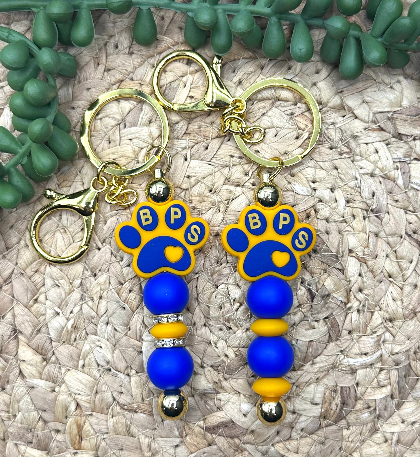 Key Chain- BPS Paw Gold