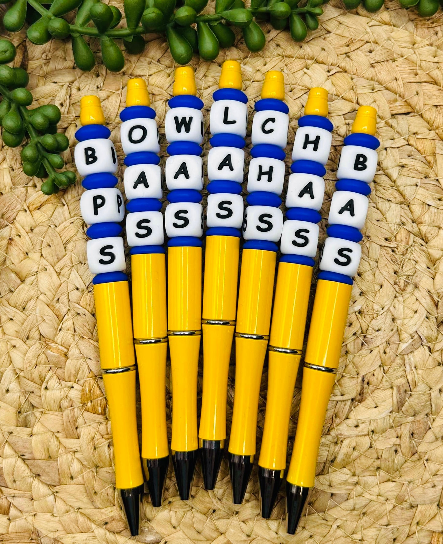 Pen- Gold School Initials