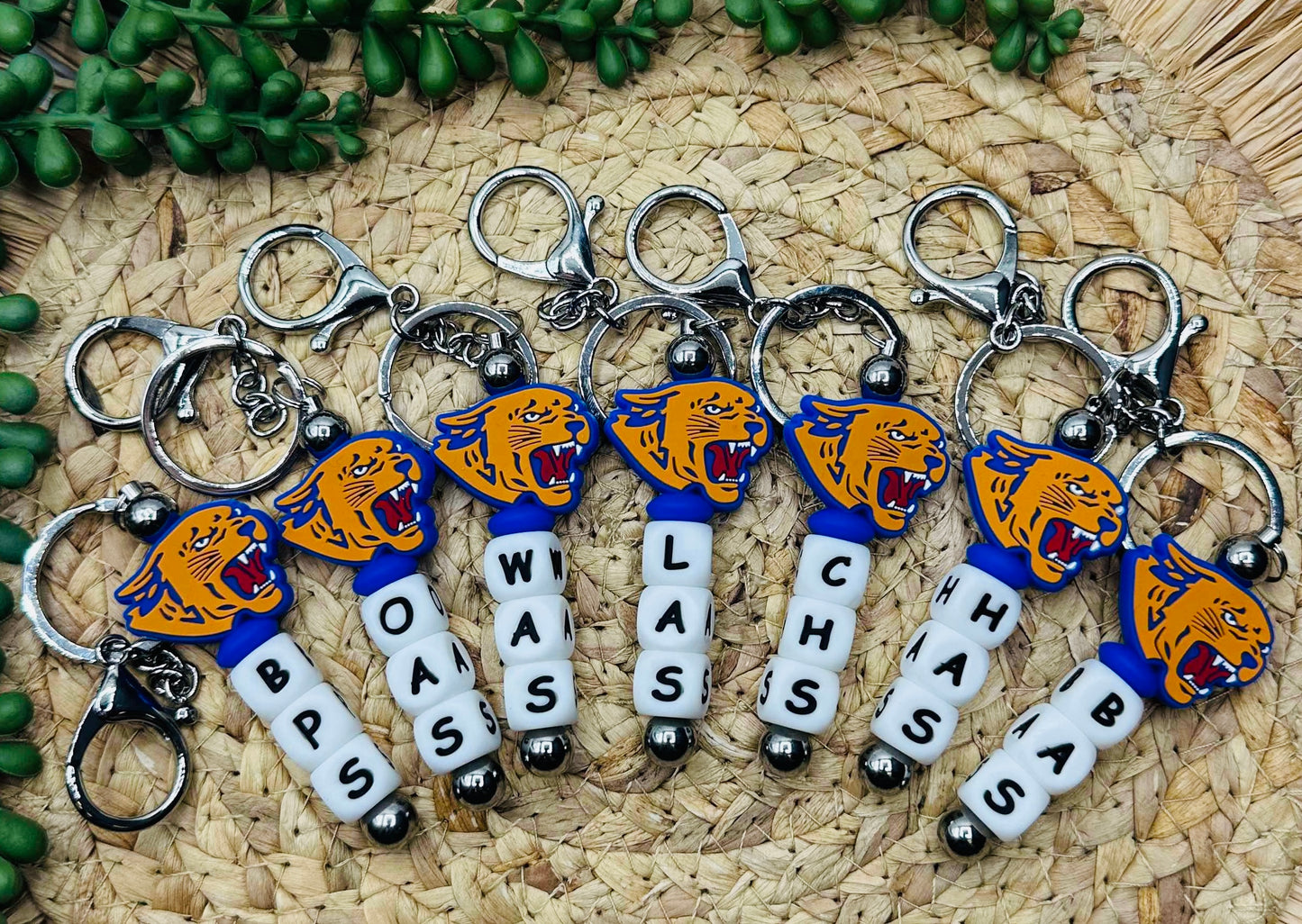 Key Chain- Cougar School Initials