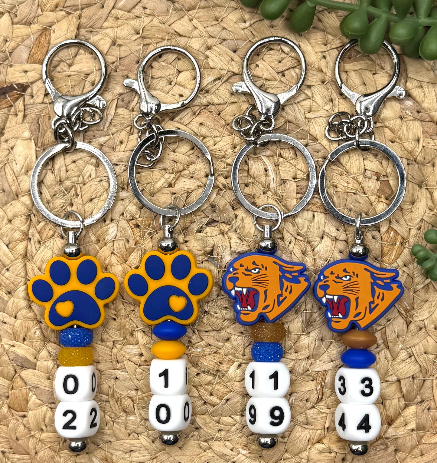 School Pride Custom Keychain