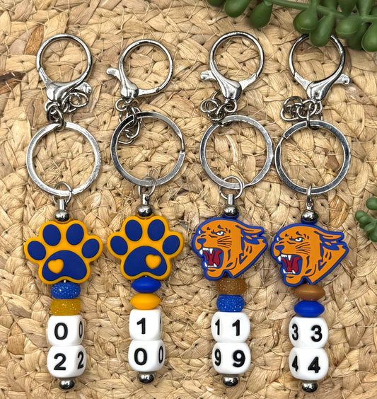 School Pride Custom Keychain