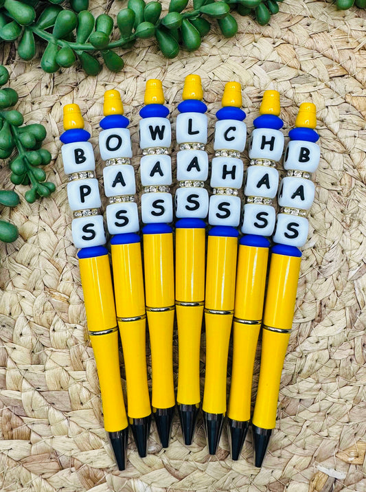 Pen- BLING Gold School Initials