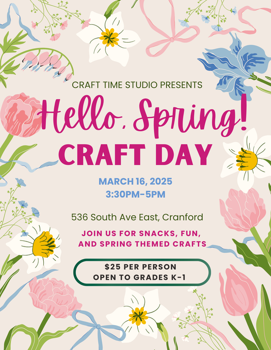 Spring Craft Day with CTS (Grades K-1) March 16th